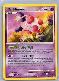 MR. MIME 30/123 RARE MYSTERIOUS TREASURES POKEMON LIGHTLY PLAYED - Image 1