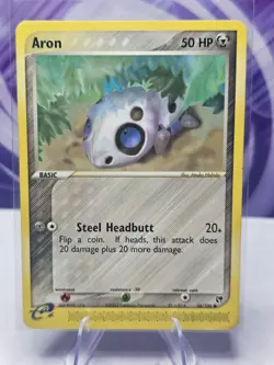 Pokemon TCG Aron 56/100 Sandstorm NM - Image 1