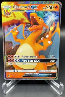 Pokemon TCG Charizard GX Holo Rare GX 9/68 Hidden Fates SM - Image 1