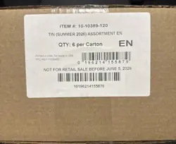 Pokemon TCG Mega Moonlit TIN CASE Factory Sealed 6x Tin Boxes - Image 1