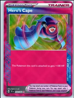 Pokemon - Holofoil Hero's Cape [TEF - 152/162] - NM/ACE SPEC Rare/EN - Image 2