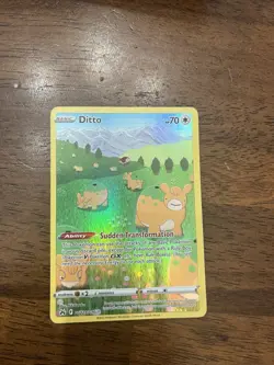 Pokemon TCG Ditto GG10/GG70 Full Art Holo Basic 70 HP Crown Zenith - Image 1