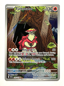 Pokemon Stellar Crown - TURTONATOR - ILLUSTRATION RARE - 146/142 - NM/M - Image 1