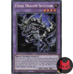Yugioh Fossil Dragon Skullgar BLAR-EN010 Secret Rare 1st Edition NM - Image 1