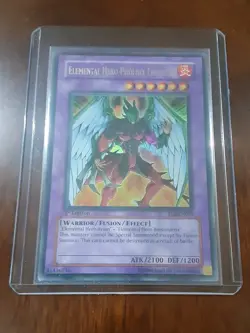 Yu-Gi-Oh Elemental HERO Phoenix Enforcer EOJ-EN032 1st Ed Ultra Rare NM - Image 1