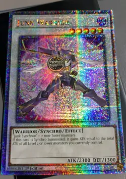 Yu-Gi-Oh! Junk Warrior MZMI-EN000 Quarter Century Secret Rare 1st Ed QCR NM - Image 1