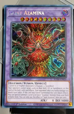 Yugioh Saint Azamina Secret Rare SUDA-EN036 1st Ed NM - Image 1