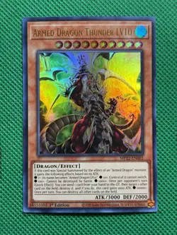 YuGiOh! - Armed Dragon Thunder LV10 MP22-EN001 Ultra Rare 1st Edition Near Mint - Image 1