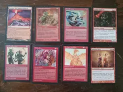 MTG Lot of 8 cards Valakut, the Molten Pinnacle, Goblin Sharpshooter, - Image 1