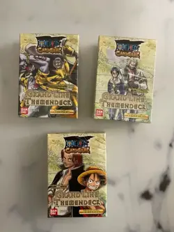 3x One Piece TCG- Grand Line Themedeck Bundle - Sealed - Image 1