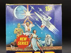 Topps Star Wars 1977 Vintage Red Series 2 2nd Series Display Empty Card Box RARE - Image 3