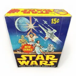 Topps Star Wars 1977 Vintage Red Series 2 2nd Series Display Empty Card Box RARE - Image 5