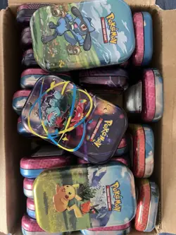 Pokemon TCG Mini Tin Bundle 26 Empty Tins - Image 1