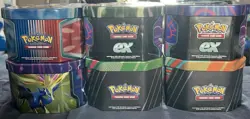 Pokemon TCG Empty Tin Bundle 6x Tins - Image 4
