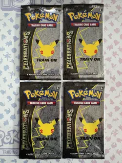 Pokemon TCG - 4x Celebrations Empty Booster Packs - Image 2