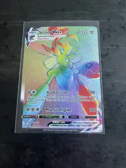 Pokemon TCG Scizor VMAX Darkness Ablaze Rainbow Rare Card 193/189year 2020 NM - Image 1