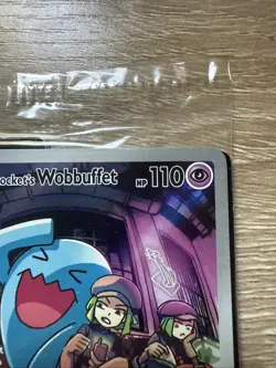 Team Rocket's Wobbuffet SVP 203 Full Art Promo Sealed Pokemon TCG Card - Image 4