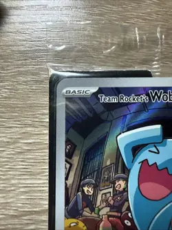 Team Rocket's Wobbuffet SVP 203 Full Art Promo Sealed Pokemon TCG Card - Image 5