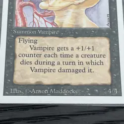 Mtg Sengir Vampire LP Revised 1993 Magic The Gathering Vampire Creature Card - Image 4