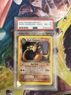 2000 Pokemon Rocket #4 Dark Charizard Holo PSA 8 57672431 Graded Pokemon Cards - Image 1