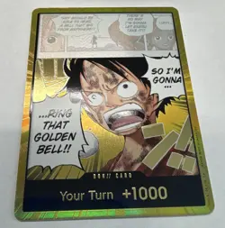 Bandai One Piece Don!! Card Monkey D. Luffy OP05-079 Holo Eng 2023 +1000 - Image 1