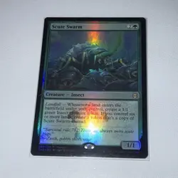 Wizards of the Coast MTG Scute Swarm 203 Rare Foil Card English - Image 1