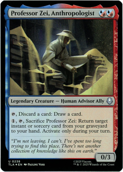 Professor Zei, Anthropologist (Foil) 0238 - Avatar: The Last Airbender TLA - MTG - Image 1