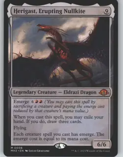 Herigast, Erupting Nullkite 8 Mythic Modern Horizons 3 Magic: The Gathering NM - Image 1