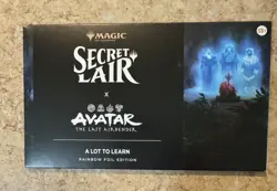 New! Sealed MTG Secret Lair - Avatar: A Lot to Learn - Rainbow FOIL - Image 1