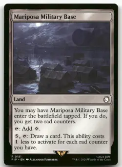 Mariposa Military Base #151 (NM) Fallout PIP Magic MTG - Image 1
