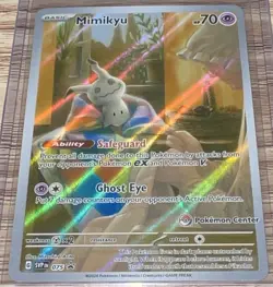 Pokemon TCG Mimikyu SVP075 Pokemon Center Promo Holo (Un-Sealed, NM+) - Image 1