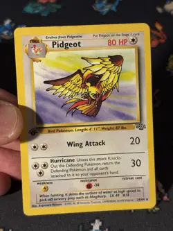Pokemon Cards Pidgeot 24/64 Rare Jungle FIRST EDITION WOTC - (HP) - Image 2