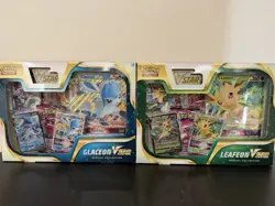 Pokemon Leafeon & Glaceon VStar Special Collection Sword & Shield Box (Lot Of 2) - Image 1