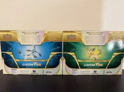 Pokemon Leafeon & Glaceon VStar Special Collection Sword & Shield Box (Lot Of 2) - Image 2