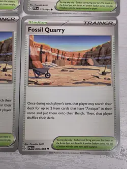 4x Fossil Quarry 076/084 Playset Trainer Pokemon Trading Card Game Deck Building - Image 2