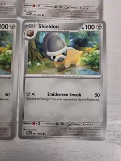 4x Pitch Black Shieldon 061/084 PlaySet Pokemon Trading Card Game Deck Build - Image 2