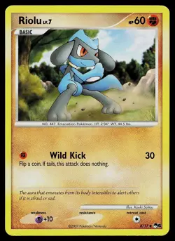 Pokemon Card - Riolu POP Series 6 8/17 Uncommon Non Holo - Image 1