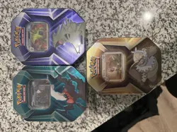 3x Pokemon TCG Triple Whammy Tins - Image 1