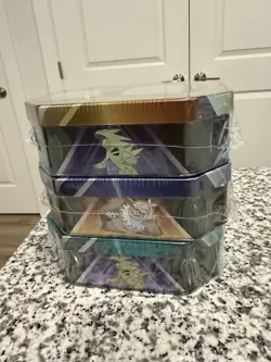 3x Pokemon TCG Triple Whammy Tins - Image 2