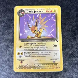 Pokemon Dark Jolteon 50HP Uncommon Regular Team Rocket 38/82 Wizards Arita - Image 1