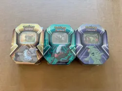 Pokemon Triple Whammy Complete Tin Set, Factory Sealed, Destined Rivals Era - Image 1