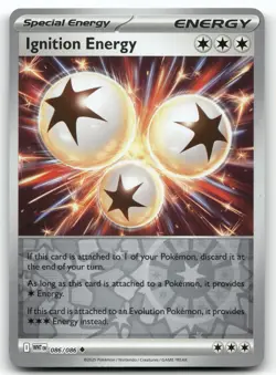 IGNITION ENERGY 086/086 UNCOMMON REVERSE HOLO WHITE FLARE POKEMON NEAR MINT - Image 1