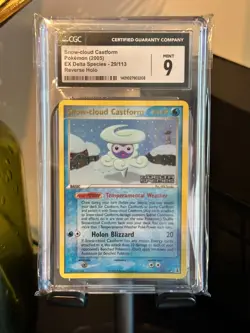 Pokemon 2005 Snow-cloud Castform 29/113 - Delta Species Rev Holo STAMPED CGC 9+ - Image 1