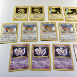 WB Kids Gold Stamped 1999 Pokemon Movie Promo Card Mix LOT Mewtwo LOT of 13 DMG - Image 2