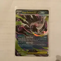 Mega Darkrai ex 048/084 Double Rare Pitch Black Pokemon Holo Near Mint - Image 1