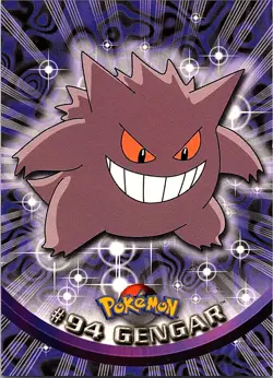2000 Topps Pokemon TV Animation Edition Blue Logo #94 Gengar - Image 1