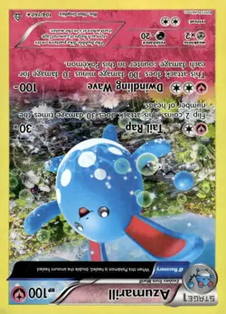 Azumarill 104/160 Holo Rare Primal Clash Pokemon Lightly Played - Image 1