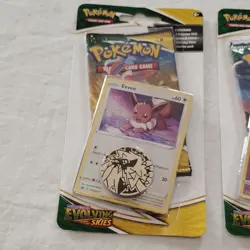 Pokemon TCG: Evolving Skies Checklane Blister Eevee & Slowpoke Set New Sealed #2 - Image 2