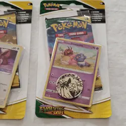 Pokemon TCG: Evolving Skies Checklane Blister Eevee & Slowpoke Set New Sealed #2 - Image 3