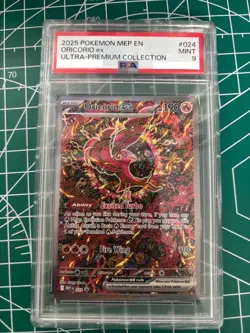 2025 POKEMON MEP EN-ME BLACK STAR PROMO #024 ORICORIO ex ULTRA-PREMIUM PSA 9 MT - Image 1